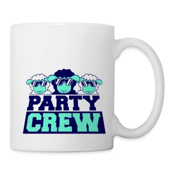3 Party Crew DJ Mouton Lunettes de soleil Amis Équipe - Mug blanc - blanc - Droite