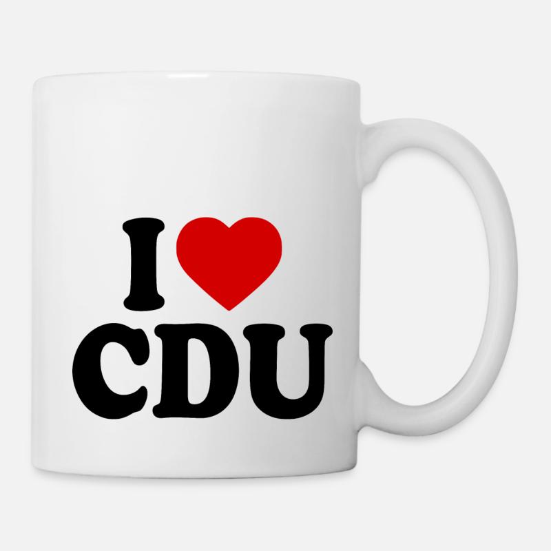 I love cdu - Tasse - Weiß