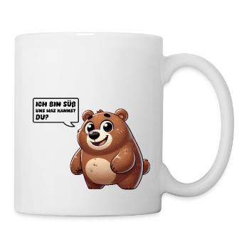 bär comic süß - Tasse - Weiß - Rechts