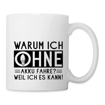 Fahrrad Rennrad Radsport Fahrradfahrer Spruch - Tasse - Weiß - Rechts