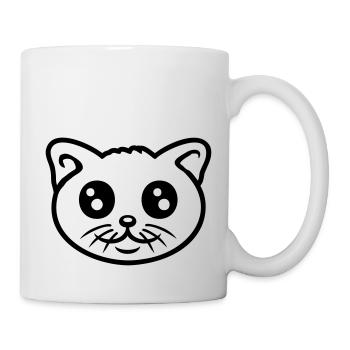 Cat Pet Cute Cute Kitten Friendly - Mug - white - Right