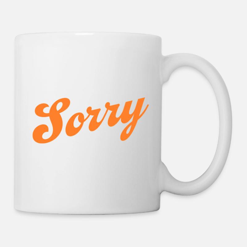 Désolé – Déclaration minimaliste - Mug blanc - blanc