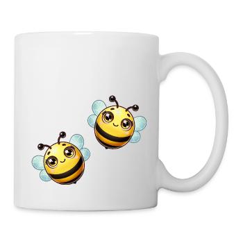 Biene Comic - Tasse - Weiß - Rechts