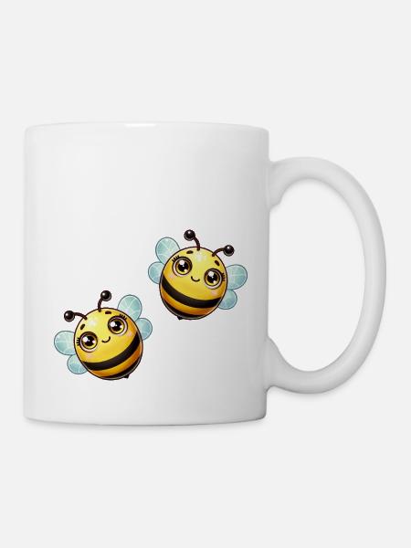 Bande dessinée abeille - Mug blanc - blanc