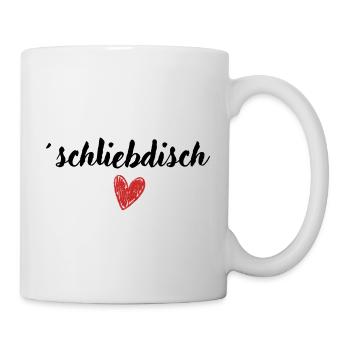 schliebdisch - Schliebdisch – Je t’aime cœur - Mug blanc - blanc - Droite