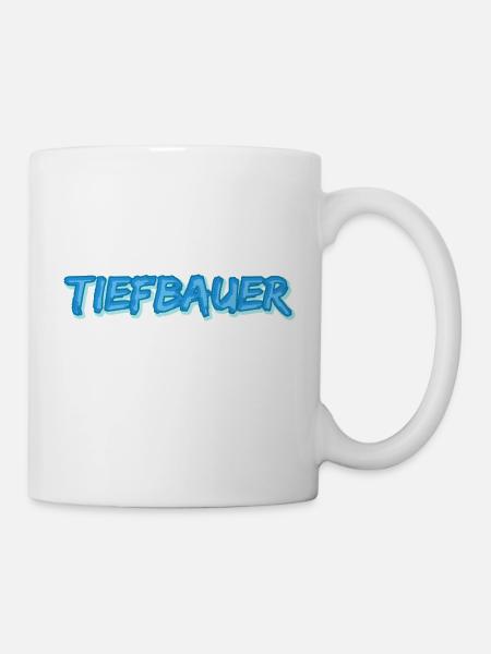 Tiefbauer als Job - Tasse - Weiß