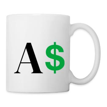 Dollar Letter - Mug - white - Right