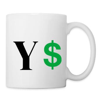Letter y dollar - Mug - white - Right