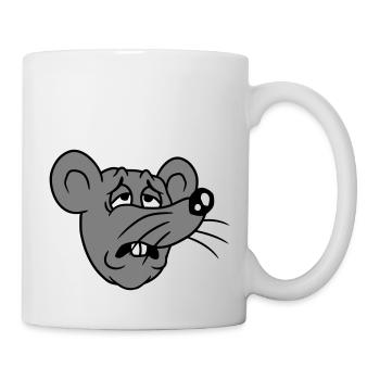 Mouse exhausted sad desperately tired suffering sweet - Mug - white - Right