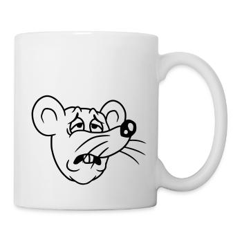 Mouse exhausted sad desperately tired suffering sweet - Mug - white - Right