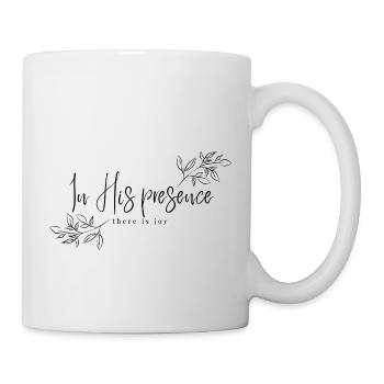 Freude in Gottes Gegenwart - Tasse - Weiß - Rechts