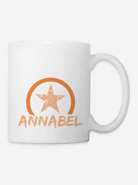Annabel als Vorname - Tasse - Weiß