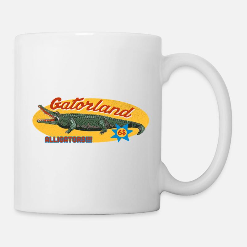Gatorland – Attraction touristique rétro alligator - Mug blanc - blanc