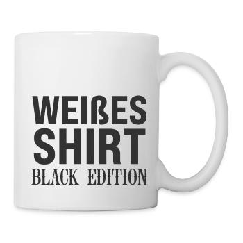 HAHAHA white shirt omg - Mug - white - Right