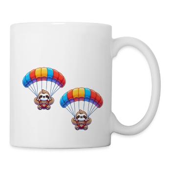 faultier fallschirm 2 - Tasse - Weiß - Rechts