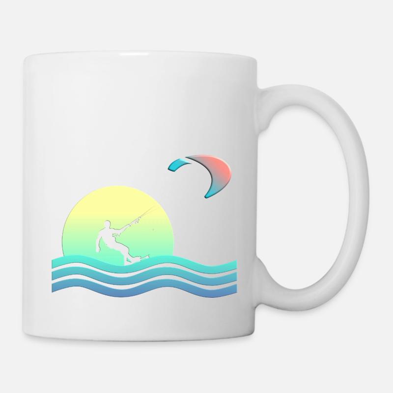 Windkind Kitesurfer - Mug - white