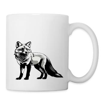 Renard - Conception d’animaux mignons - Mug blanc - blanc - Droite