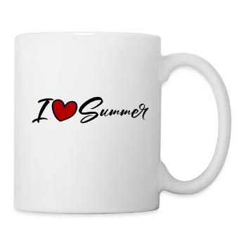 Ich Liebe Sommer - Tasse - Weiß - Rechts
