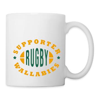Rugby Wallabies supporter rugby australie - Mug blanc - blanc - Droite