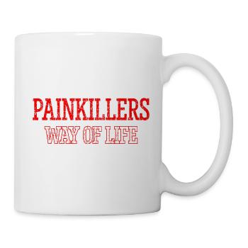 Painkillers Ways of Life Funny Sarcastic Adulthood - Mug - white - Right