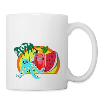 Strand Meer und Freiheit - Tasse - Weiß - Rechts