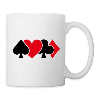 Minimalistisches Karten-Design | mehrfarbig - Tasse - Weiß - Rechts