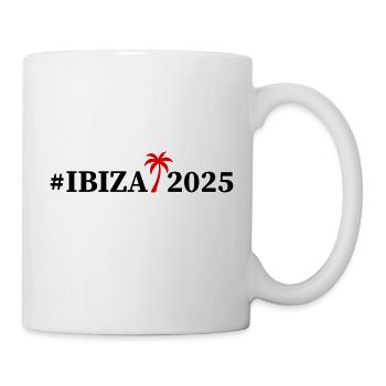 Ibiza 2025 Palme - Tasse - Weiß - Rechts