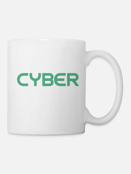 CYBER (Englisch) - Tasse - Weiß