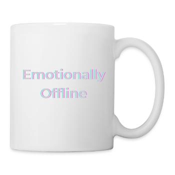 Emotionally Offline Shirt – Soft Disconnected - Mug - white - Right