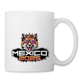 Mexiko 2025 Party Fuchs - Tasse - Weiß - Rechts