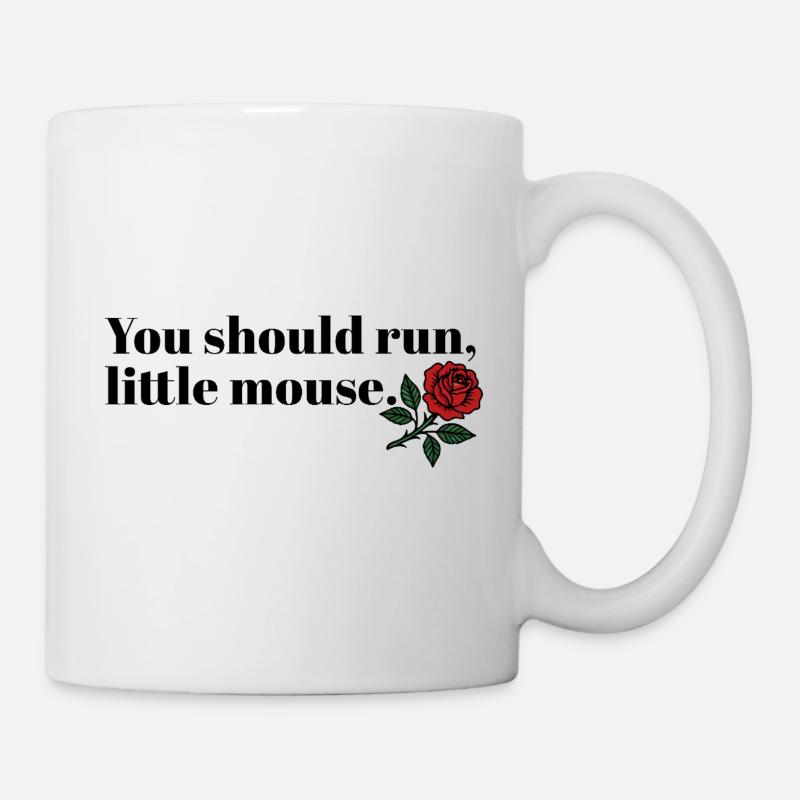 Run Baby Run – Design sombre de Booktok - Mug blanc - blanc