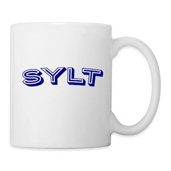 Sylt - Nordsee Insel - Deutschland Küste - Moin - Tasse - Weiß - Rechts