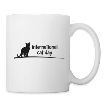 Internationaler Tag der Katze - Tasse - Weiß - Rechts