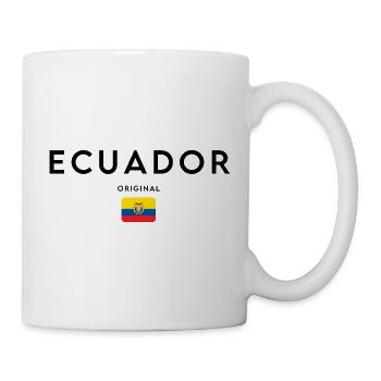 Ecuadorian pride, minimalist sleek design - Mug - white - Right