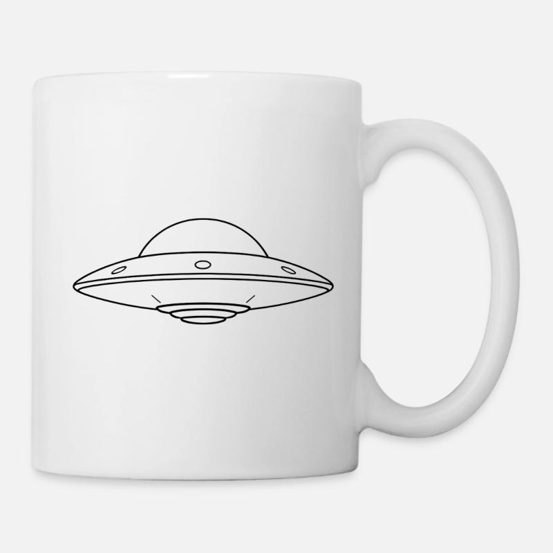Minimalistic UFO - Tasse - Weiß