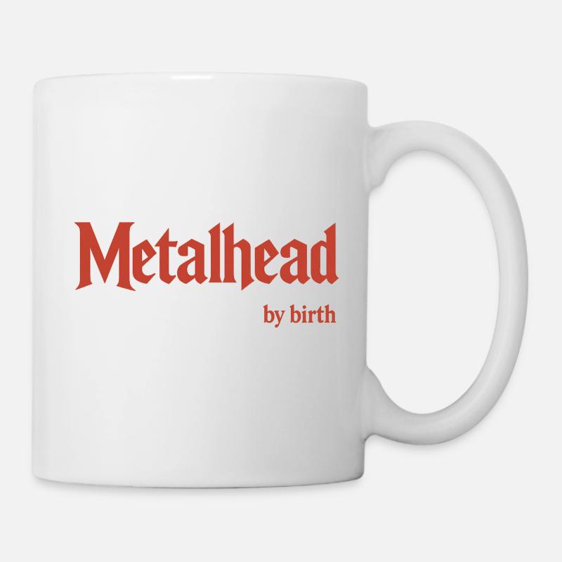Metallkopf - Tasse - Weiß