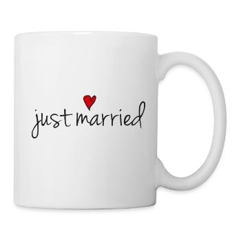 Red Heart Animated Wedding Tilt Design - Mug - white - Right