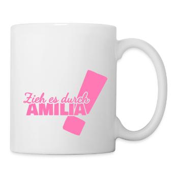 Prénom Amilia - Mug blanc - blanc - Droite