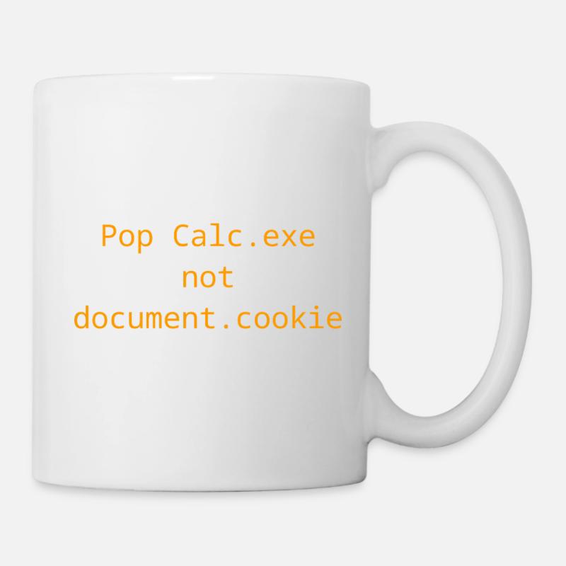 Vulnerability Exploit t-shirt - Calc.exe - XSS - Tasse - Weiß