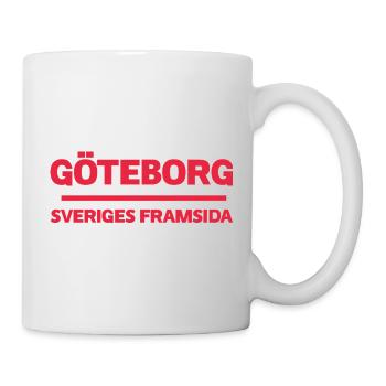 Horizon coloré de la ville de Göteborg - Mug blanc - blanc - Droite