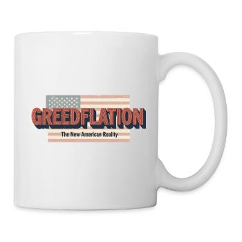 Greed Flation Patriotic Design - Mug - white - Right