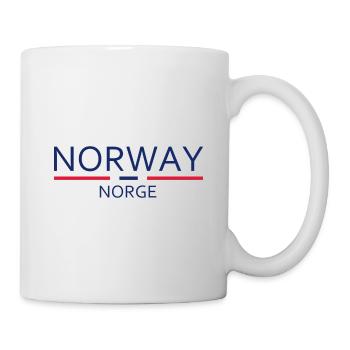 Norway - Norge - Norway - Flag - Scandinavia - Mug - white - Right