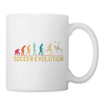 Soccer Evolution Progression Design - Mug - white - Right
