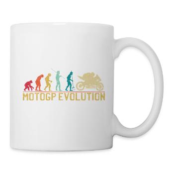 Motocross Evolution Silhouette Design - Tasse - Weiß - Rechts
