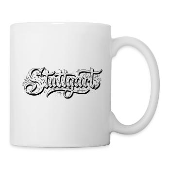 Vintage Rockabilly Tattoo Schriftzug - Tasse - Weiß - Rechts
