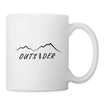 Outsider Wandern Berge Naturliebe Offline Natur - Tasse - Weiß - Rechts