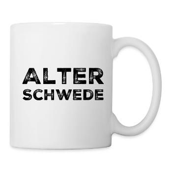 Alter Schwede Lustiger Ausdruck Spruch - Tasse - Weiß - Rechts