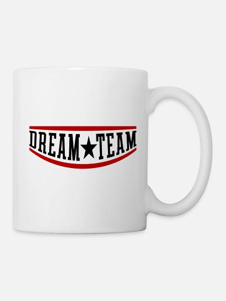 Dream Team Mannschaft - Tasse - Weiß