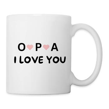 Grandpa, I Love You – Gift for the best grandpa - Mug - white - Right