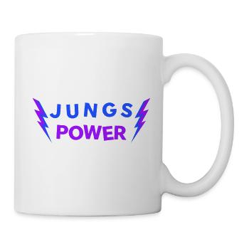 JUNGS POWER - Lucky Charm for Boys Men - Mug - white - Right